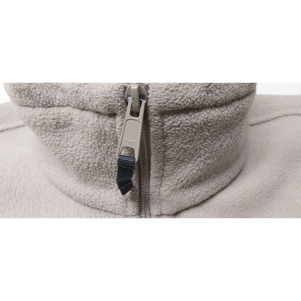 Columbia Sweater Mens XL Tan Fleece Full Zip Outdoors Sweatshirt VTG Work Comfy - Picture 14 of 16